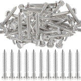 Zonon 100 Pcs 1/4 x 2 Hex Head Lag Screws 304 Stainless Steel Lag Bolts Heavy Duty Lag Screws Hexagon Head Wood Screws