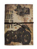 Spcreation Vintage Harley Bike Handmade Handicraft Diary (12.7Cm X 17.78 Cm) (94 Pages)