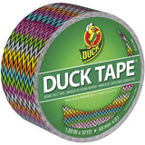 Duck Brand 283706 Printed Duct Tape Single Roll, 1.88 Inches x 10 Yards, High Impact