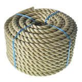LABLT 3/4 inch Twisted ProManila Rope Cordage, 100 feet UnManila 3 Strand Synthetic Polypropylene Rope Tan Thick Polypropylene R