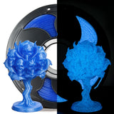 1.75mm PLA Filament Glowworm Firefly Blue Glow in The Dark, Best with UV Lamps Bright Luminous Blue 3D Printer Filament, 1kg (2.
