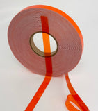 Transparent Vinyl Tape with Self-Adhesive. (1/4 inch x 50 ft, Orange)