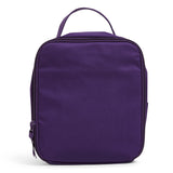 Vera Bradley Womens Cotton Lunch Bunch Lunch Bag, Elderberry Recycled Cotton, One Size