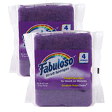 Fabuloso Sponges Purple 4 CT | Purple Scratch-Free Sponges for Dishes and Surfaces | Purple Dishwashing Sponges from Fabuloso fo