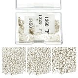 Moxweyeni About 500 Pcs 4.5 Grams Silver Solder Jewelry Precut Chips Solder Ultra Tiny Medium Density Easy Bond for Jewelry (E,