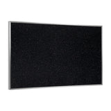 Ghent Bulletin Board, Recycled Rubber, Aluminum Frame, 48.5 x 144.5, Confetti (ATR412CF) Made in USA