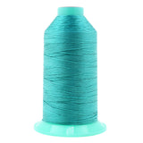 Mandala Crafts Size 277 840D T270 Bonded Nylon Thread - Turquoise 800 YDs Tex 270 Heavy Duty Sewing Threads for Leather, Jeans,