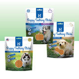 N-Bone Puppy Teething Sticks Chicken Flavor Dog Treats Holiday Version, 3.74-oz Bag, Natural