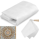 Teenyyou 36 X 76 Mosaic Mesh for Back Mounted Tile Fiberglass Mosaic Mesh Backing Boast for Tile Installation Supplies Tools (No