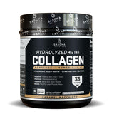 SASCHA FITNESS Hydrolyzed Multi Collagen Peptides Tipes 1,2 & 3 |Hyaluronic Acid|Biotin |Cynatine HSN|Vitamin C & E |for Hairs,