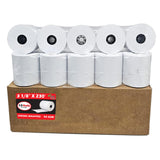 (10 Rolls) 3 1/8 x 230 thermal paper square POS cash register thermal receipt paper rolls bpa free BuyRegisterRolls