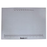 The Beadsmith NonSlip Treasure Mat, 11 x 14 inches, nonslip rubber base with soft padded surface, laser printed measurements i