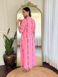 Anni Designer Women'S Rayon Viscose A-Line Printed Kurta With Pant (Pisasu Peach-Vks01_M_Peach_Medium),Peach,M,,,