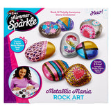 Shimmer n Sparkle Metallic Mania Rock Art DIY Painting Rock Craft Kit for ages 6 and Up