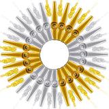 24 Pcs Gold and Silver Metal Kazoo with Lanyards Musical Instruments Mouth Kazoos Good Companion for Guitar Violin Piano Kids Ad