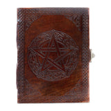 Handmade Leather Pentagon Journal/Writing Notebook Diary/Bound Daily Notepad For Men & Women Unlined Paper Medium, Writing Pad F