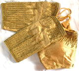 Pujia Mills Women'S Silk Embroidery Maggam Khatli Work With Stone Work Readymade Blouse Gold 38