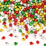 Augshy 200 Pieces Jingle Bells 1/4 Inch Craft Bell Mini Bell Bulk for Christmas Home and Pet Decorations Bracelet Necklace Jewel