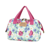Smrcom Makeup Bag Cosmetic Bag For Women Girl Travel Makeup Bag Toilet Bag Zipper Organizer Bag Waterproof (Green pink)