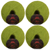 JubileeYarn Mohair Elixir Yarn - 50g/Skein Baby Wool Blend - Witchs Brew - 4 Balls