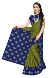 Tamaira Fashion Plain Weave Womens Pure Cotton Saree Without Blouse Piece (973_Green And Blue)