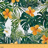 Palm Leaf Upholstery Fabric by The Yard, Chic Floral Outdoor Fabric by The Yard, Summer Tropical Botanical Decorative Fabric Haw