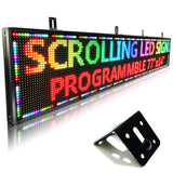 HS P10 77''x14'' Led sign Outdoor Digital Open Neon Programmable Scrolling