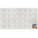 YMSDZHL Alphabet Beads A-Z 1400Pcs Letter Beads, Acrylic 4x7mm Round Letter Beads Kits,Black Digit and Colorful Smile Beads for