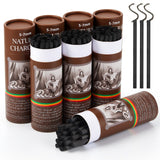 Gueevin 200 Pcs Willow Charcoal Sticks, Willow Charcoal, Artists, Beginners, Students, Perfect for Sketching, Drawing, Shading,