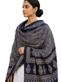 Drape Essence Traditional Ajrakh Handblocked Printed Cotton/Rayon Dupatta/Stole For Women | Ideal For WomenS Ethnic, Casual, Na