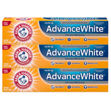 ARM & HAMMER Advanced White Extreme Whitening Toothpaste, TRIPLE PACK (Contains Three 6 Ounce Tubes) -Clean Mint - Fluoride Toot
