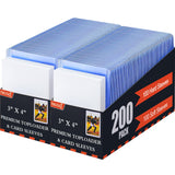 TRUGQ 400 Card Sleeves Toploads for Cards,3 x 4 Baseball Card Protectors,Premium Standard Size Trading Hard Plastic Card Holder