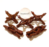 NessaStores - Carved Tripod Wood Stand Holder 4 #JC-045 (8 pcs)