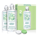 Biotrue Contact Solution, Multi-Purpose Solution with Lens Case, Cleans, Conditions, Hydrates, Disinfects, Removes Protein, Dirt