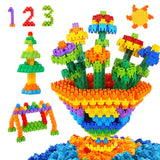 CAPT.GOOSE 300 Pcs Kids Building Blocks with Storage Bag - Interlocking, Colorful Stem Toys for 3+ Year Old - Connects Building