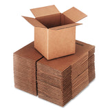 General Supply 666 Brown Corrugated Cubed FixedDepth Shipping Boxes, 6l x 6w x 6h, 25/Bundle