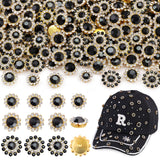 150 Pcs 10/12/14 MM Sew on Rhinestones for Bedazzling,Black Crystal Glass Flatback Rhinestones for Crafting,Flower Big Gems Larg