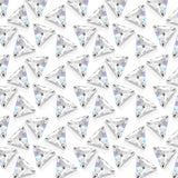 Sew On Rhinestones White Triangle Flatback Glass Crystal Rhinestones with 2 Holes for Clothes Crafts Dress,Costume,Garments,28pc