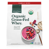Natural Force Grass Fed Organic Whey Protein Powder - Non GMO Verified, Humane Certified & Lab Tested for Toxins - Pure & Unflav