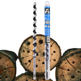 SOMADA 9/16-Inch x 12-Inch Auger Drill Bit for Wood, Hex Shank 3/8-Inch One Piece, Ship Auger Long Drill Bit for Soft and Hard W