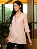 Libas Women'S Cotton Blend Straight Kurtis (58248B_Pink Pink S