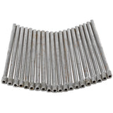 JINGLING 3 mm 1/8 inch Diamond Hole Saw Core Drill Bit Masonry Drilling Cutter Tools for Glass Marble Tile Granite Stone Pack o