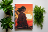 Graphic Word Anime Sketchbook Notebook A5 Unruled 160 Pages 100Gsm Paper (Multicolor) Spiral WireOBound Notebook Illustration