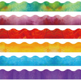 Containlol 118ft Oil Painting Theme Bulletin Board Decoration, Summer Classroom Borders for Bulletin Board for Back to School Cl