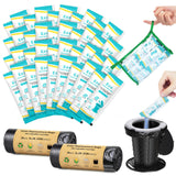 BLIKA 40 Count Camping Toilet Bags Eco Absorbent Gel Set, Portable Toilet Bags with Gel, 8 Gallon, 30 Liter, Heavy Duty 1 Mil, T