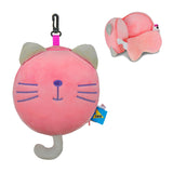 Vea Kids Pillow With Eye Mask Pink Cat Design, Soft Plush Travel Pillow For Kids, Cute Sleeping Pillow For Children