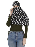 Tesy Qwen MultiFunctional Scarf Cum Face Mask, Neck Gaiter With Uv Protection, SweatAbsorbent & Dustproof Face Cover For Bike