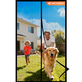 METAONLY Magnetic Screen Door Mesh Fits 36 x 82 Door - Curtain Size 38 x 83, Works for Patio, Sliding Door, Keeps Bug Mosquito O