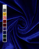 HOTGODEN Stretch Velvet Fabric by The Yard: Royal Blue 63 Wide 1 Yards 95% Polyester 5% Spandex Velvet Fabric for DIY Sewing, Up
