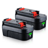 VANTTECH 2Packs 7.0Ah HPB18 Replacement for Black and Decker 18V Lithium-Ion Battery HPB18-OPE Compatible with Black + Decker Ba